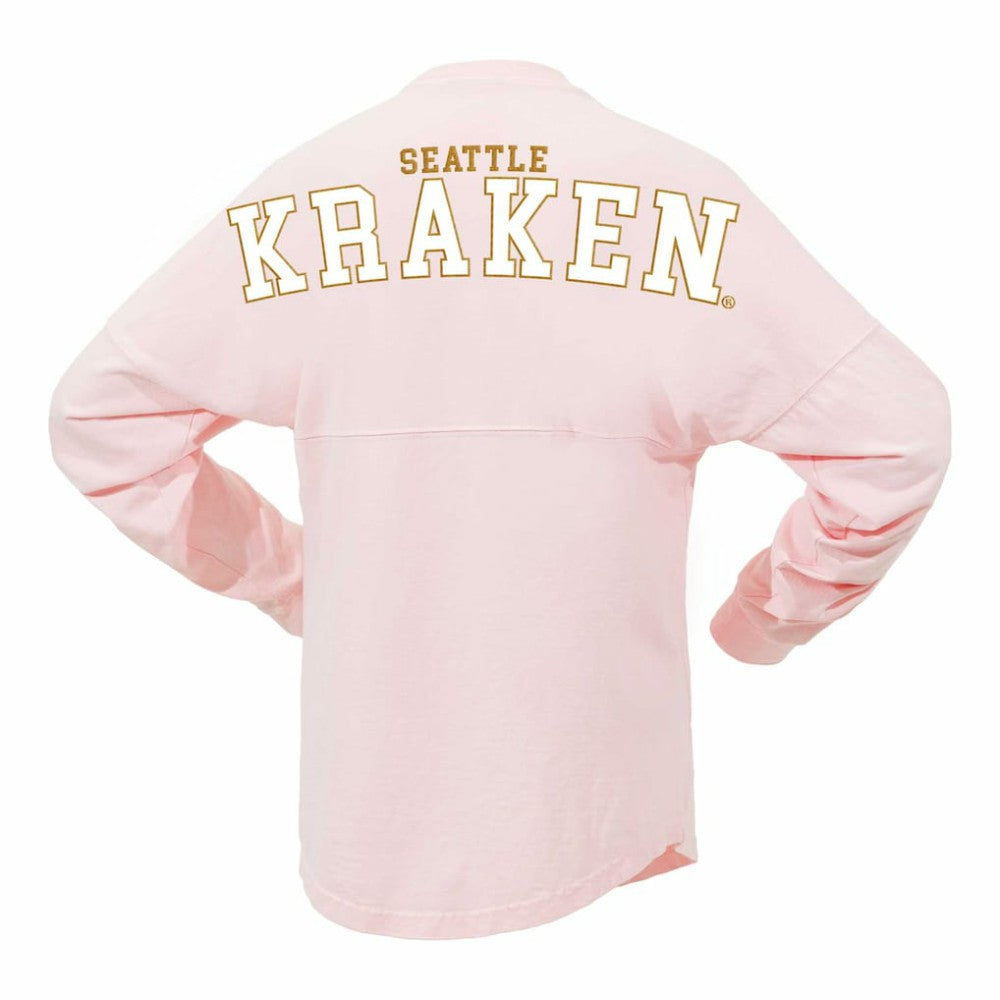 Seattle Kraken Fanatics Women's Spirit Jersey Long Sleeve T-Shirt - Pink - NHL