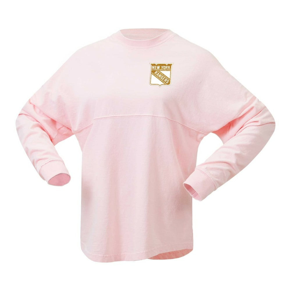 New York Rangers Fanatics Women's Spirit Jersey Long Sleeve T-Shirt - Pink - NHL