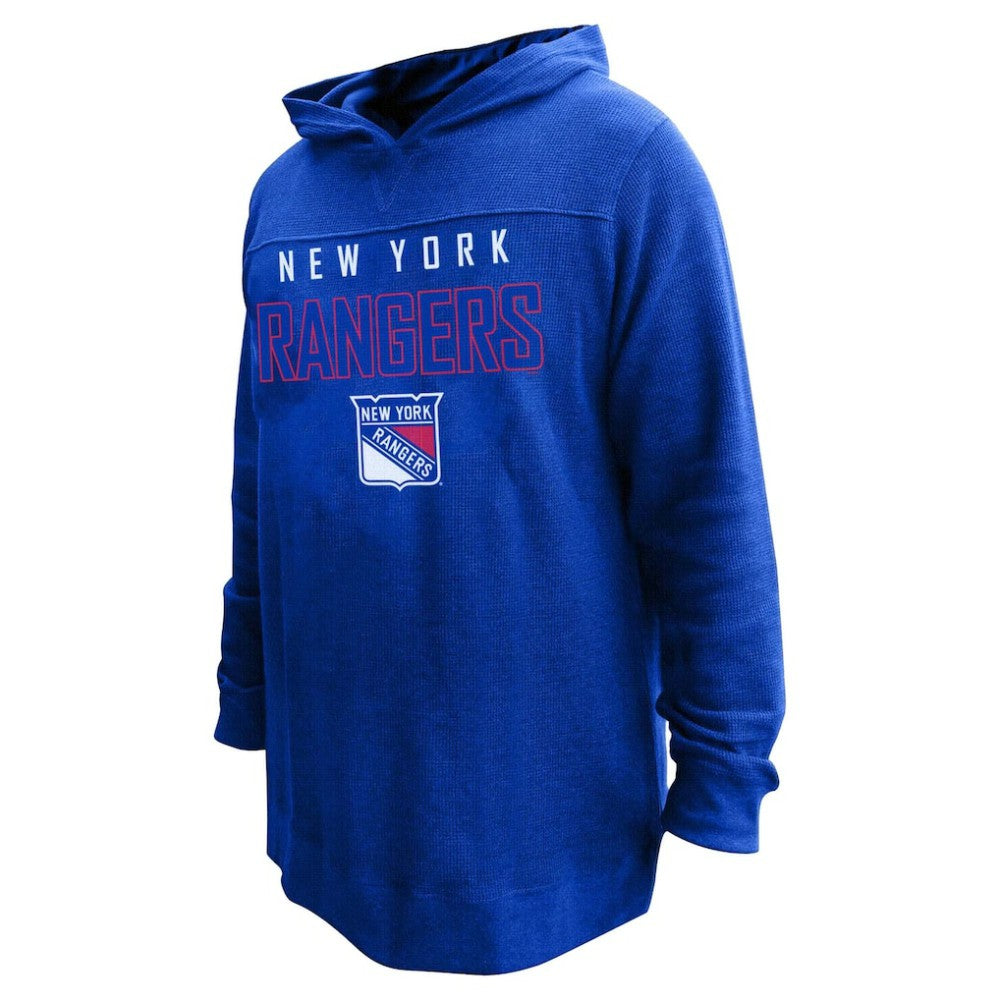 Mika Zibanejad New York Rangers Profile Women's Plus Size Name & Number Thermal Pullover Hoodie - Blue - NHL