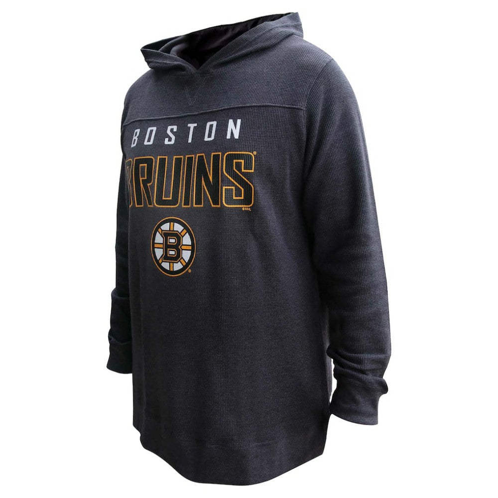 David Pastrnak Boston Bruins Profile Women's Plus Size Name & Number Thermal Pullover Hoodie - Black - NHL