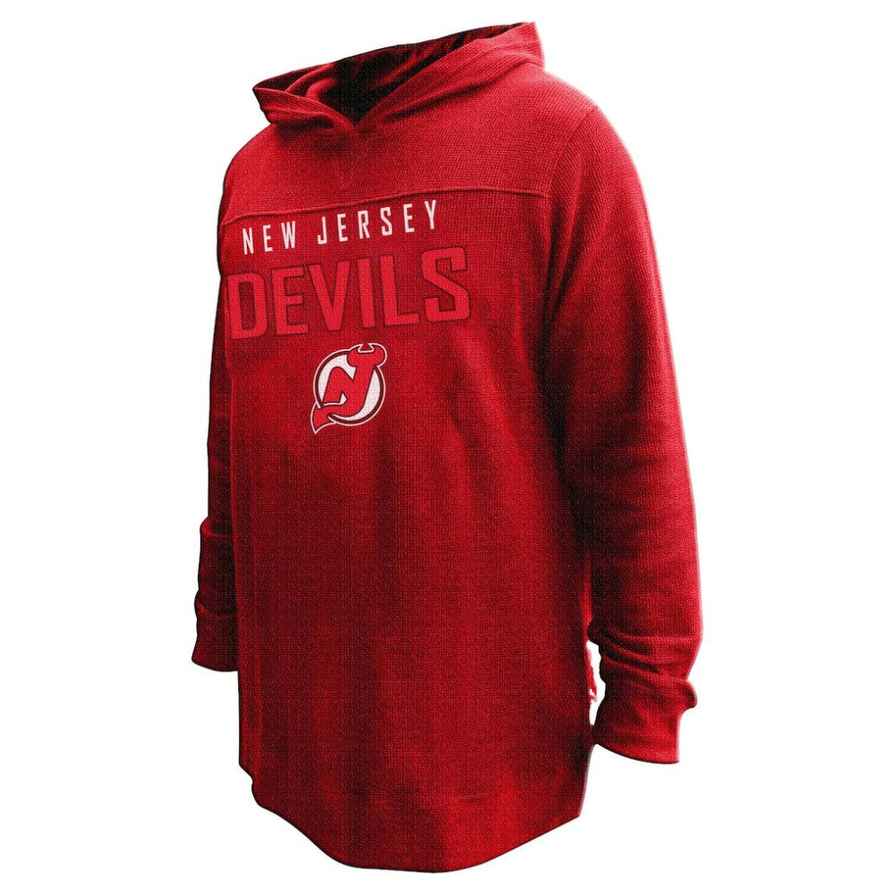 Jack Hughes New Jersey Devils Profile Women's Plus Size Name & Number Thermal Pullover Hoodie - Red - NHL