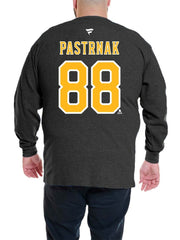 David Pastrnak Boston Bruins Profile Big & Tall Name & Number Thermal Pullover Sweatshirt - Black - NHL
