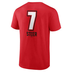 Spencer Steer Cincinnati Reds Name & Number Fastball T-Shirt - MLB