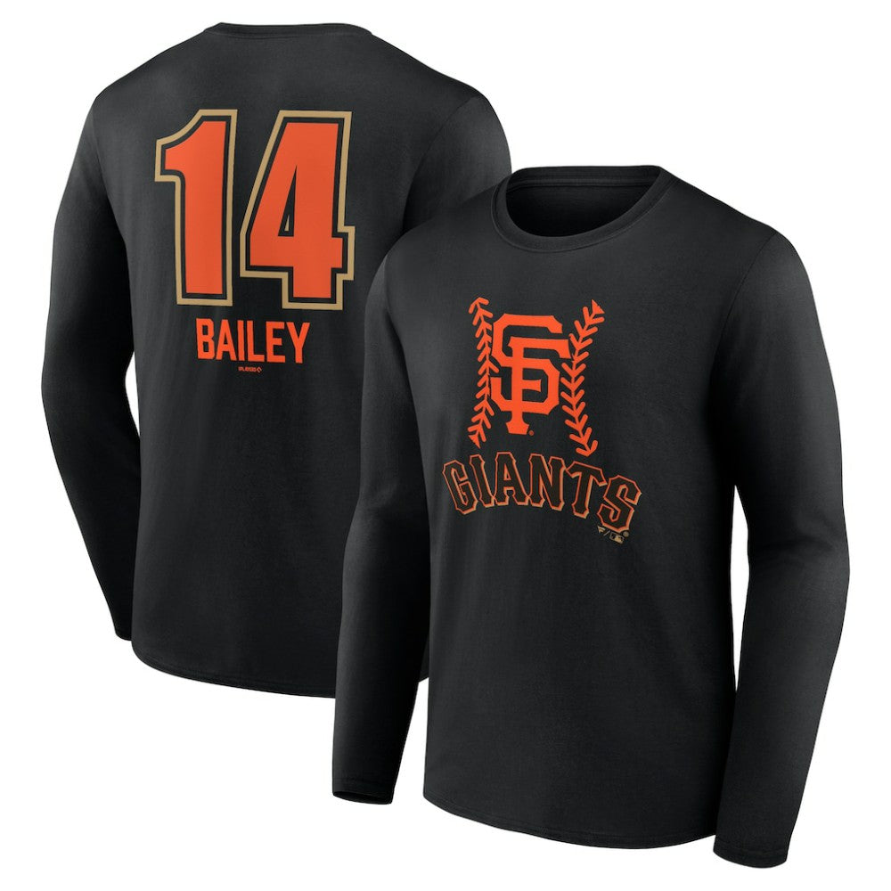 Patrick Bailey San Francisco Giants Name & Number Fastball Long Sleeve T-Shirt - MLB