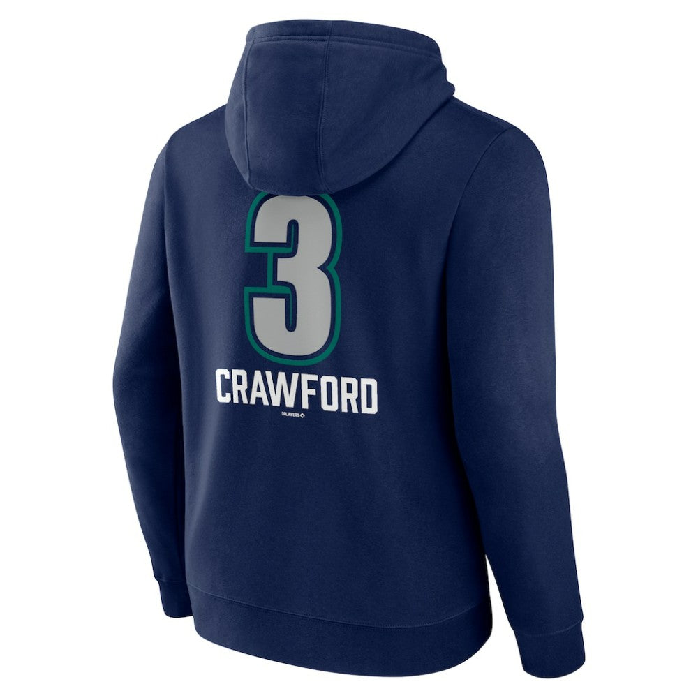 J.P. Crawford Seattle Mariners Name & Number Fastball Pullover Hoodie - MLB