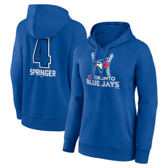 George Springer Toronto Blue Jays Women's Name & Number Fastball Pullover Hoodie - MLB