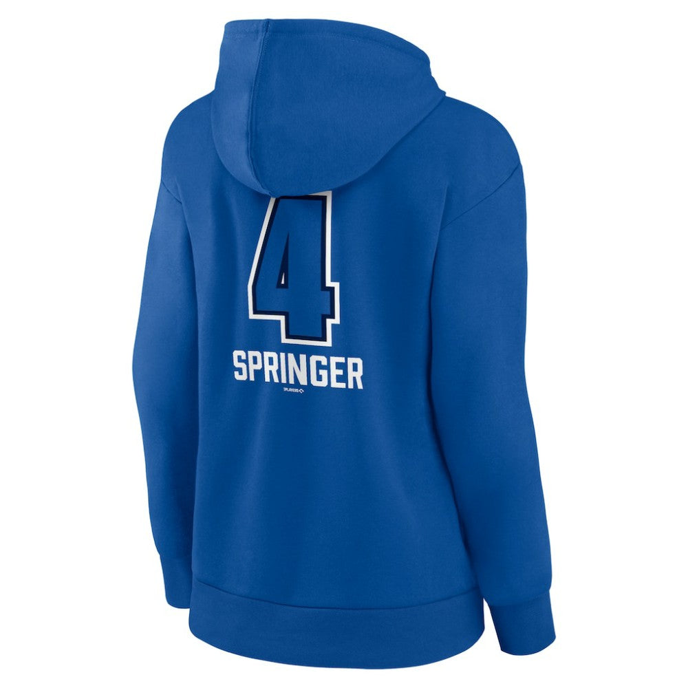 George Springer Toronto Blue Jays Women's Name & Number Fastball Pullover Hoodie - MLB