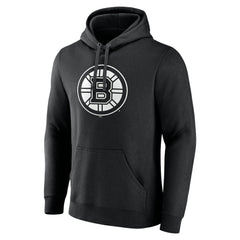 Boston Bruins Personalized Name & Number Monochrome Pullover Hoodie - Black - NHL