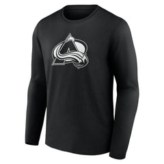 Colorado Avalanche Personalized Name & Number Monochrome Long Sleeve T-Shirt - Black - NHL