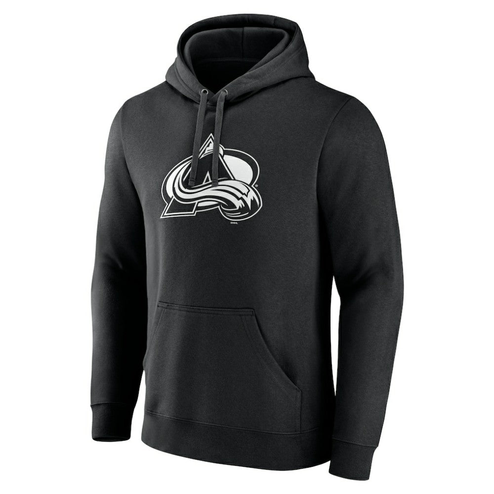 Colorado Avalanche Personalized Name & Number Monochrome Pullover Hoodie - Black - NHL