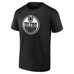 Edmonton Oilers Personalized Name & Number Monochrome T-Shirt - Black - NHL