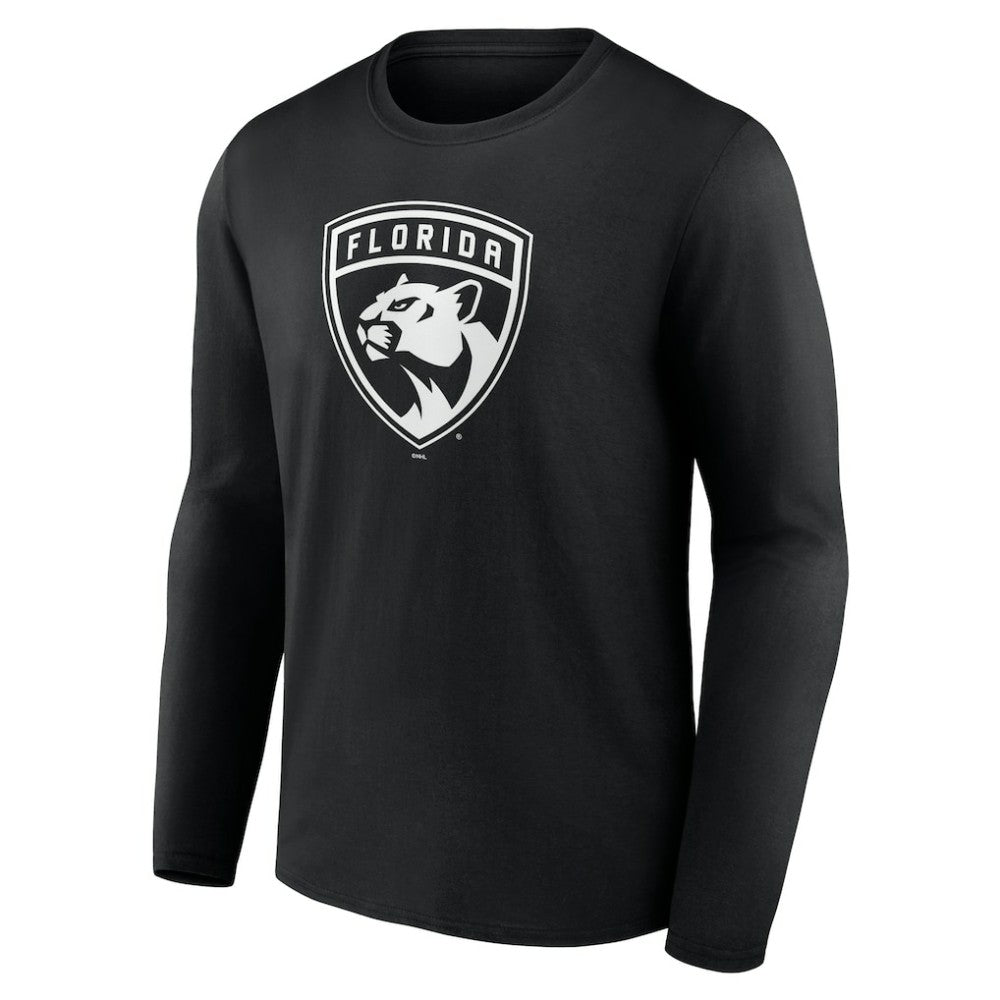 Florida Panthers Personalized Name & Number Monochrome Long Sleeve T-Shirt - Black - NHL