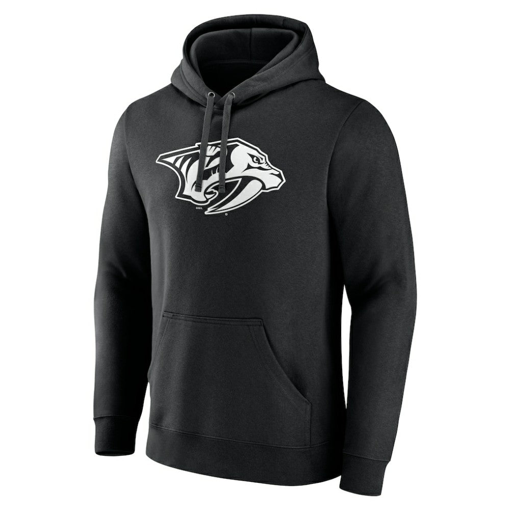 Nashville Predators Personalized Name & Number Monochrome Pullover Hoodie - Black - NHL