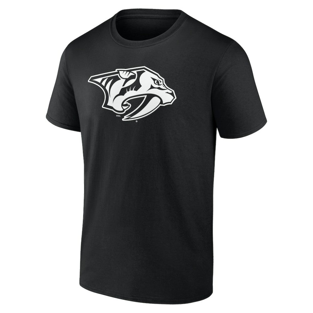 Nashville Predators Personalized Name & Number Monochrome T-Shirt - Black - NHL