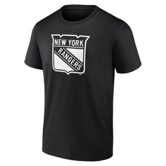 New York Rangers Personalized Name & Number Monochrome T-Shirt - Black - NHL