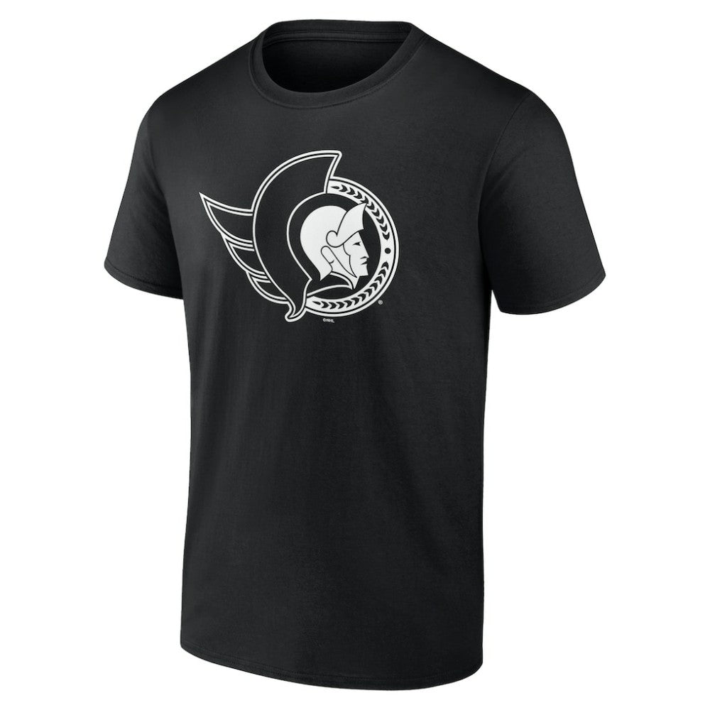 Ottawa Senators Personalized Name & Number Monochrome T-Shirt - Black - NHL