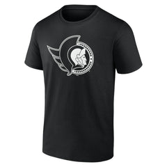 Ottawa Senators Personalized Name & Number Monochrome T-Shirt - Black - NHL