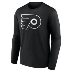 Philadelphia Flyers Personalized Name & Number Monochrome Long Sleeve T-Shirt - Black - NHL