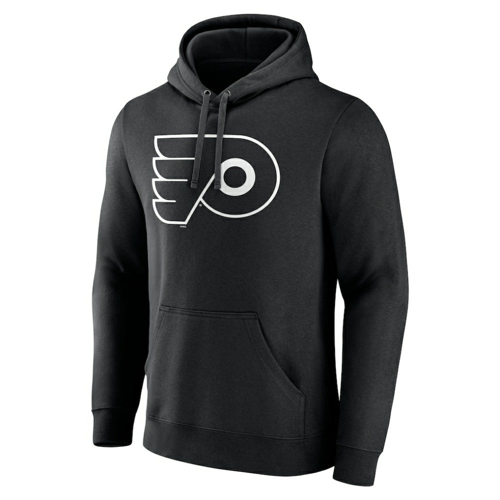 Philadelphia Flyers Personalized Name & Number Monochrome Pullover Hoodie - Black - NHL