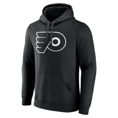 Philadelphia Flyers Personalized Name & Number Monochrome Pullover Hoodie - Black - NHL