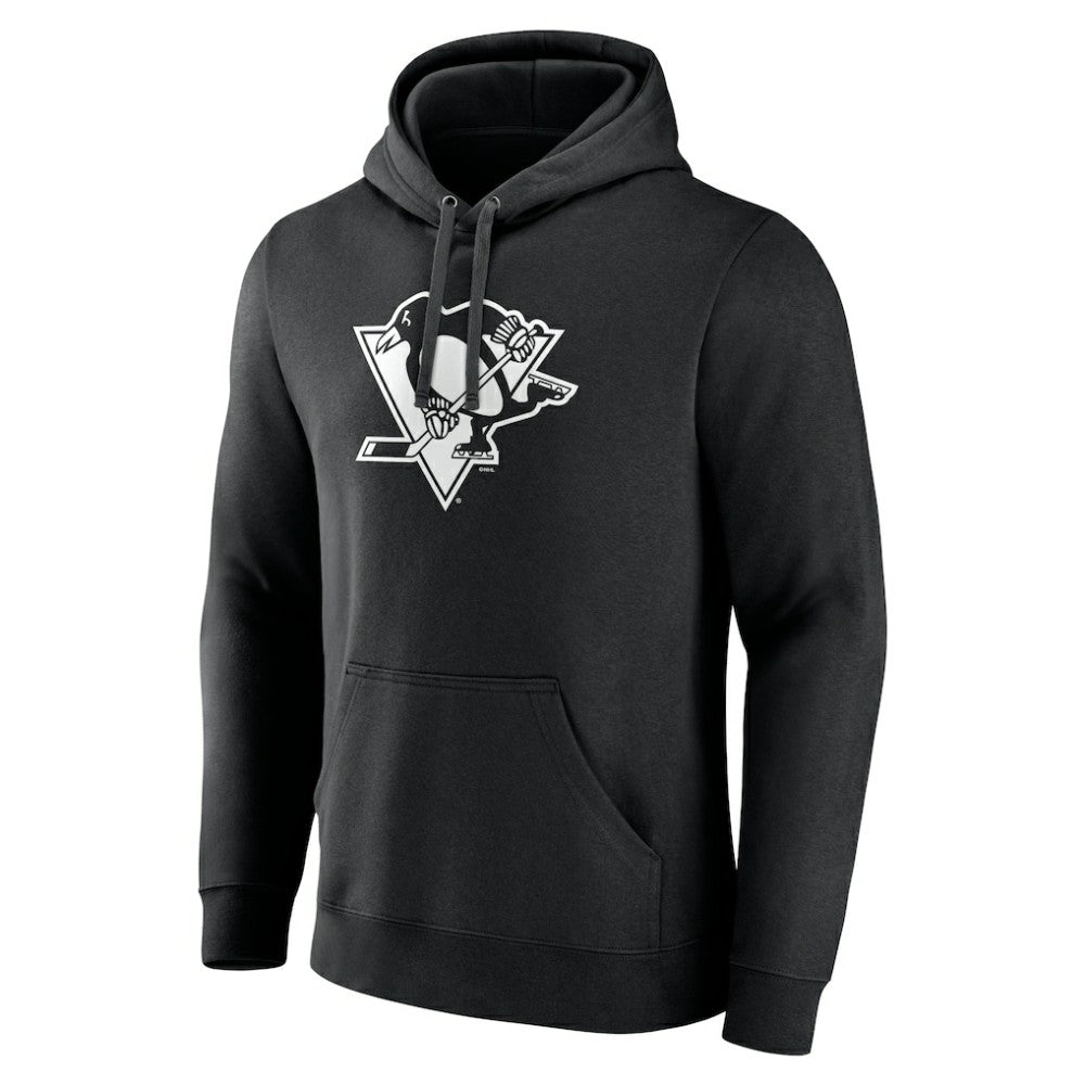 Pittsburgh Penguins Personalized Name & Number Monochrome Pullover Hoodie - Black - NHL