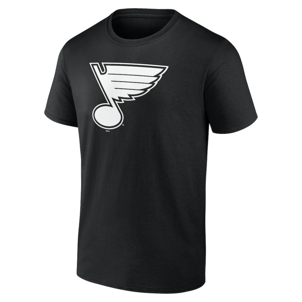 St. Louis Blues Personalized Name & Number Monochrome T-Shirt - Black - NHL