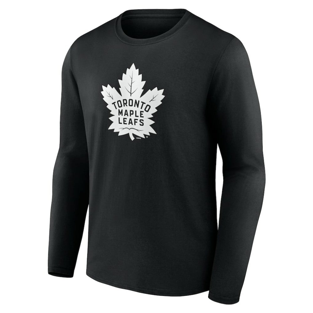 Toronto Maple Leafs Personalized Name & Number Monochrome Long Sleeve T-Shirt - Black - NHL