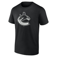 Vancouver Canucks Personalized Name & Number Monochrome T-Shirt - Black - NHL