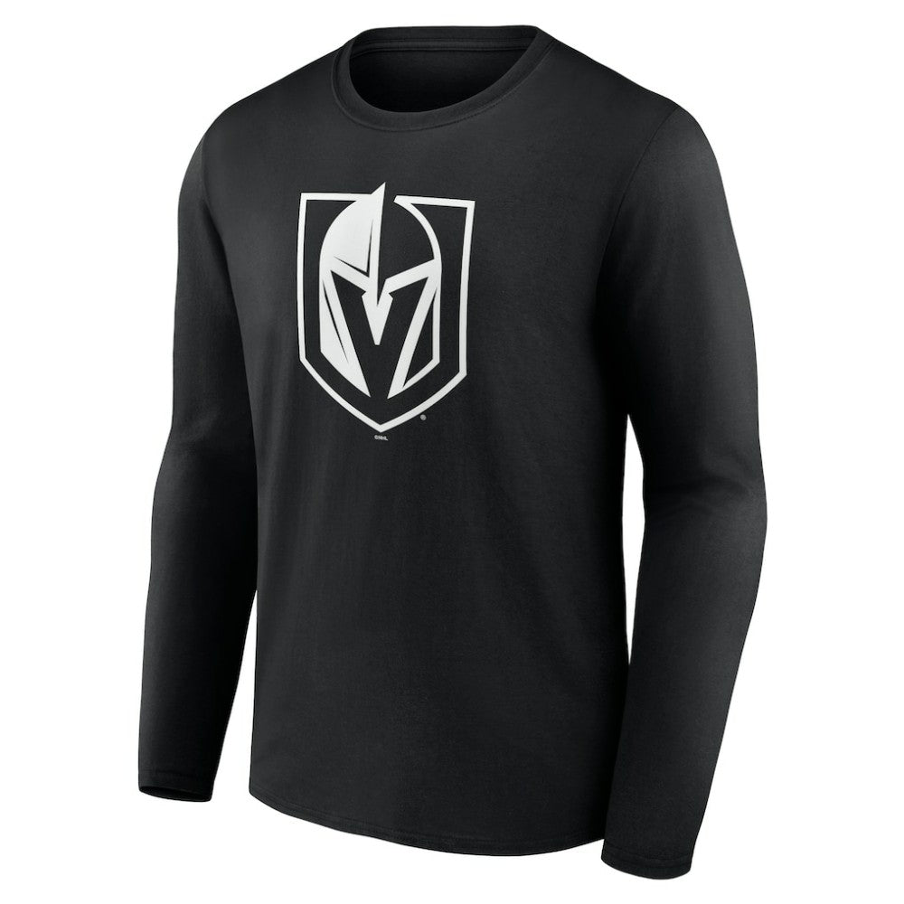 Vegas Golden Knights Personalized Name & Number Monochrome Long Sleeve T-Shirt - Black - NHL