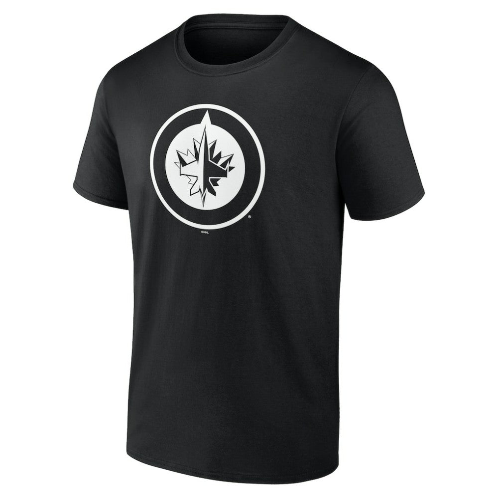 Winnipeg Jets Personalized Name & Number Monochrome T-Shirt - Black - NHL