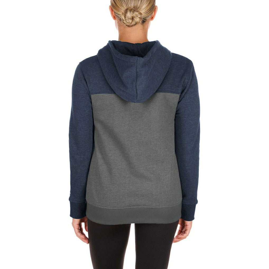 Dallas Cowboys New Era Women's Color-Block Full-Zip Hoodie Gray | NFL