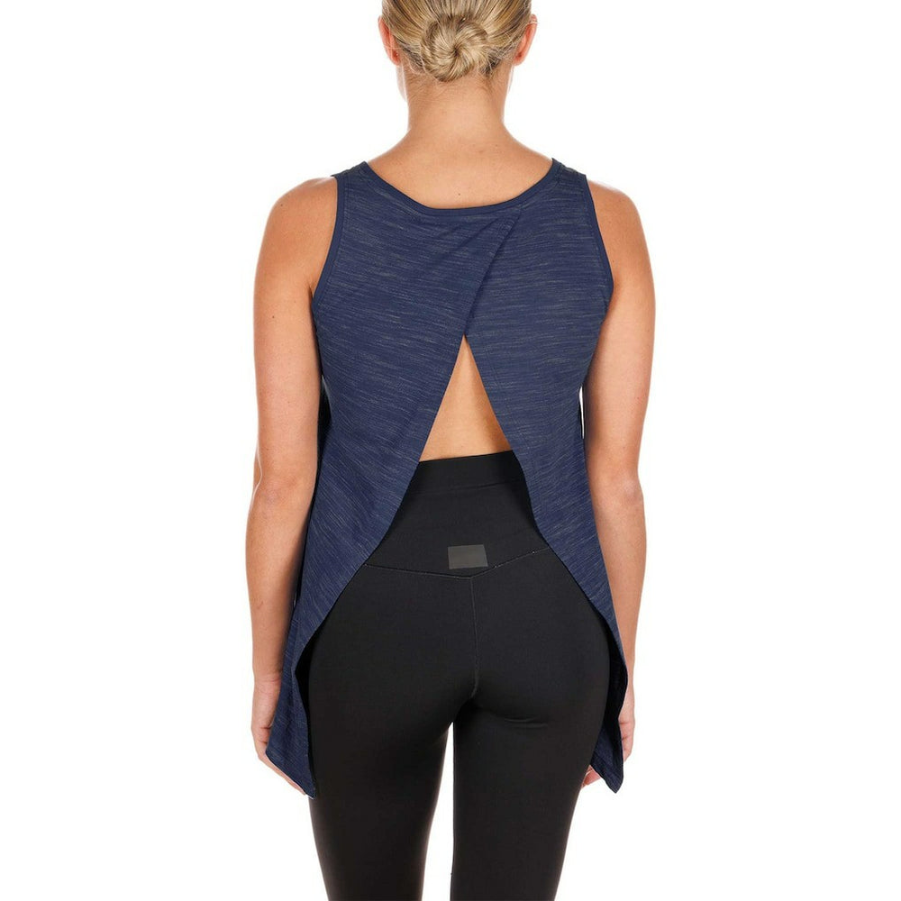 Dallas Cowboys New Era Women's Plus Size Space Dye Active Tank Top Navy | NFL