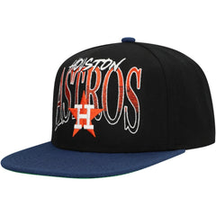 Houston Astros Mitchell & Ness Rise Up Snapback Hat - MLB