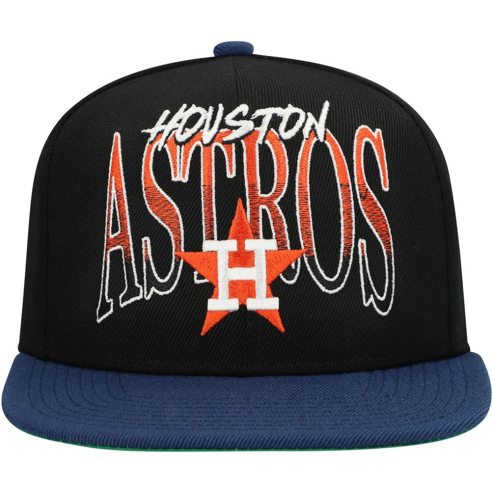 Houston Astros Mitchell & Ness Rise Up Snapback Hat - MLB
