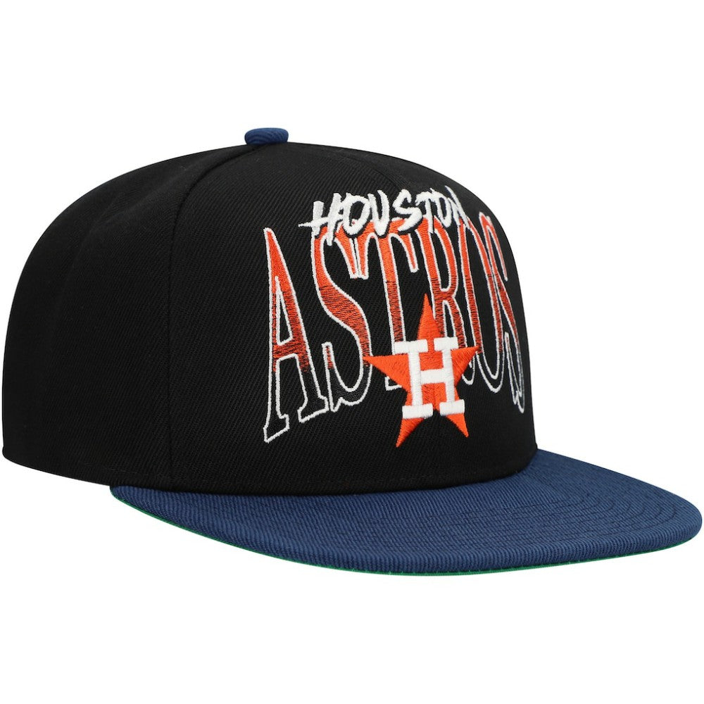 Houston Astros Mitchell & Ness Rise Up Snapback Hat - MLB