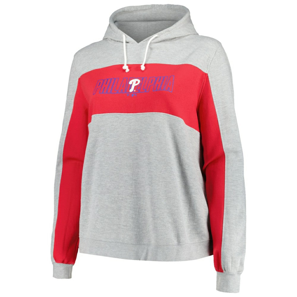 Philadelphia Phillies Profile Women's Plus Size Pullover Jersey Hoodie - MLB