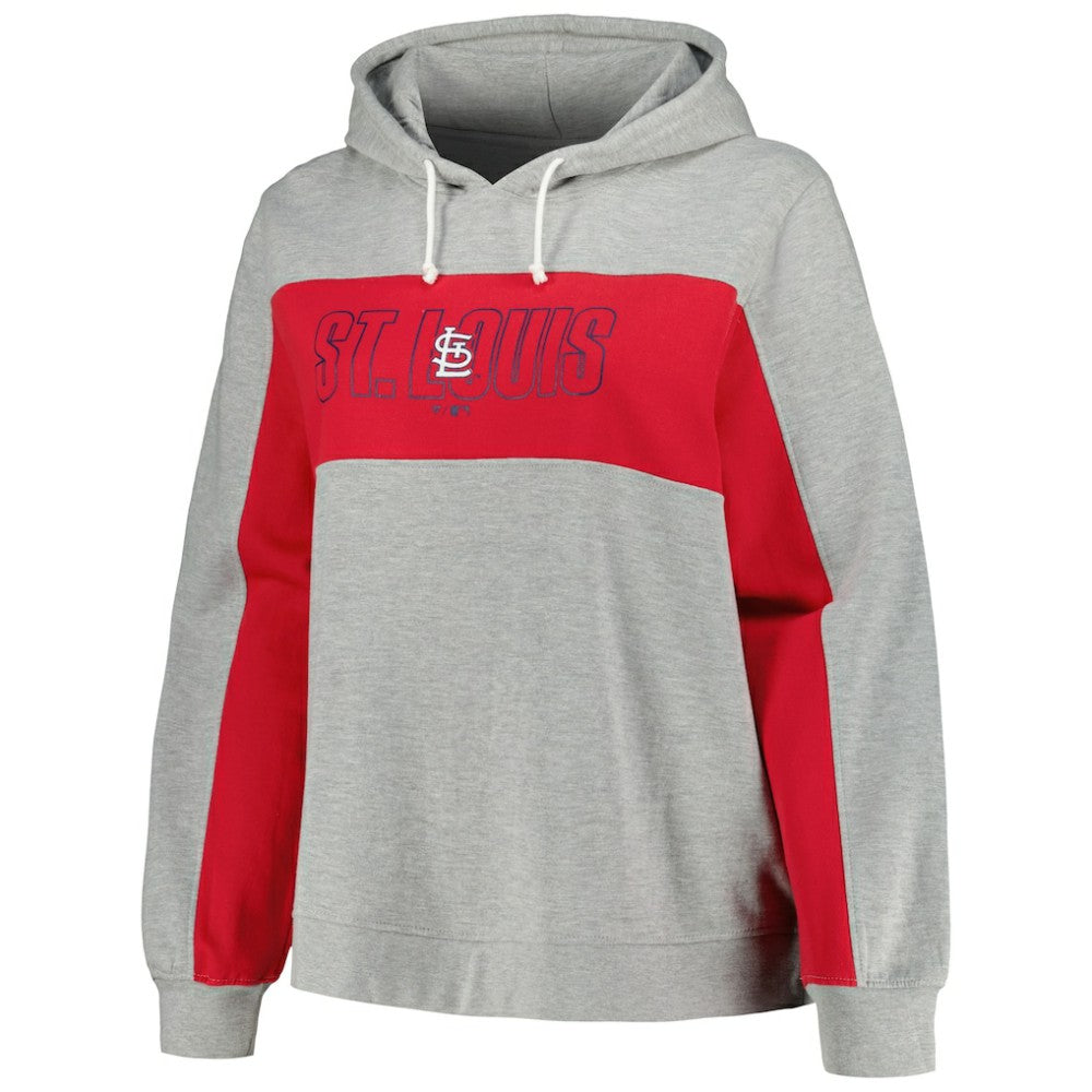 St. Louis Cardinals Profile Women's Plus Size Pullover Jersey Hoodie - MLB