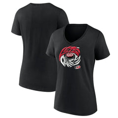 Carolina Hurricanes Women's Native V-Neck T-Shirt - Black - NHL