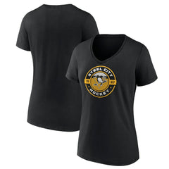 Pittsburgh Penguins Women's Native V-Neck T-Shirt - Black - NHL