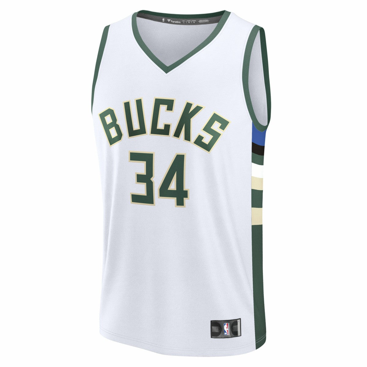 Giannis Antetokounmpo Milwaukee Bucks Fast Break Replica Player Jersey Association Edition White - NBA