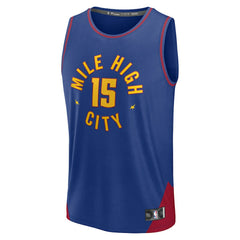 Nikola Jokic Denver Nuggets Fast Break Replica Player Jersey Statement Editi- Blue - NBA