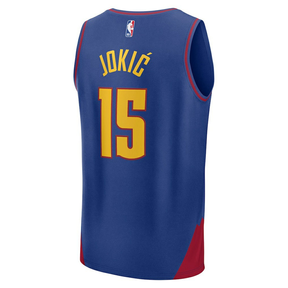 Nikola Jokic Denver Nuggets Fast Break Replica Player Jersey Statement Editi- Blue - NBA