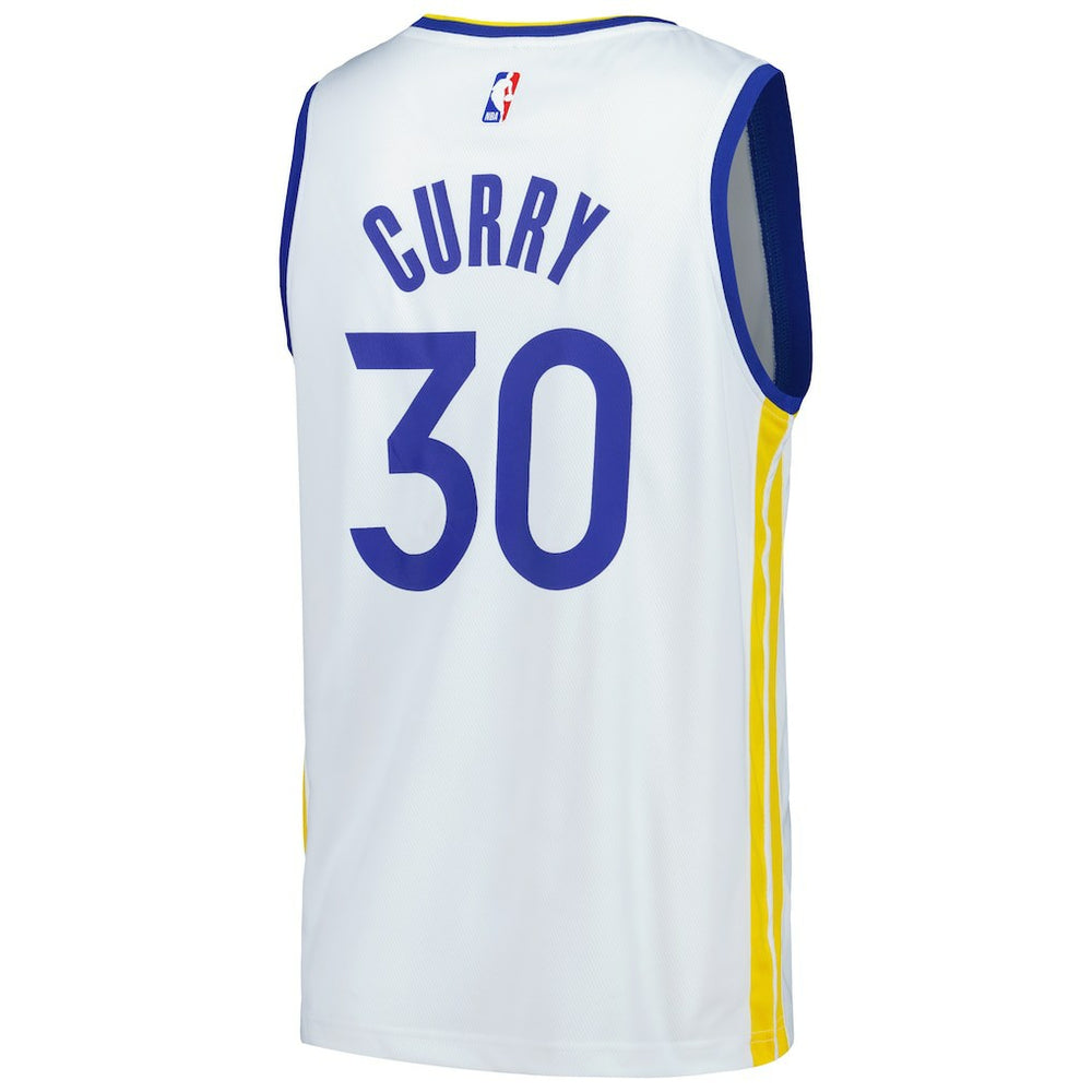 Stephen Curry Golden State Warriors Fast Break Replica Player Jersey Association Editi- White - NBA