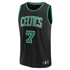 Jaylen Brown Boston Celtics Fast Break Replica Player Jersey Statement Edition Black - NBA