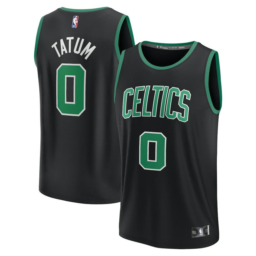 Jayson Tatum Boston Celtics Fast Break Replica Player Jersey Statement Edition Black - NBA