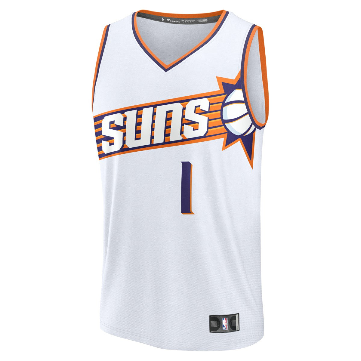 Devin Booker Phoenix Suns Fast Break Replica Player Jersey Association Edition White - NBA