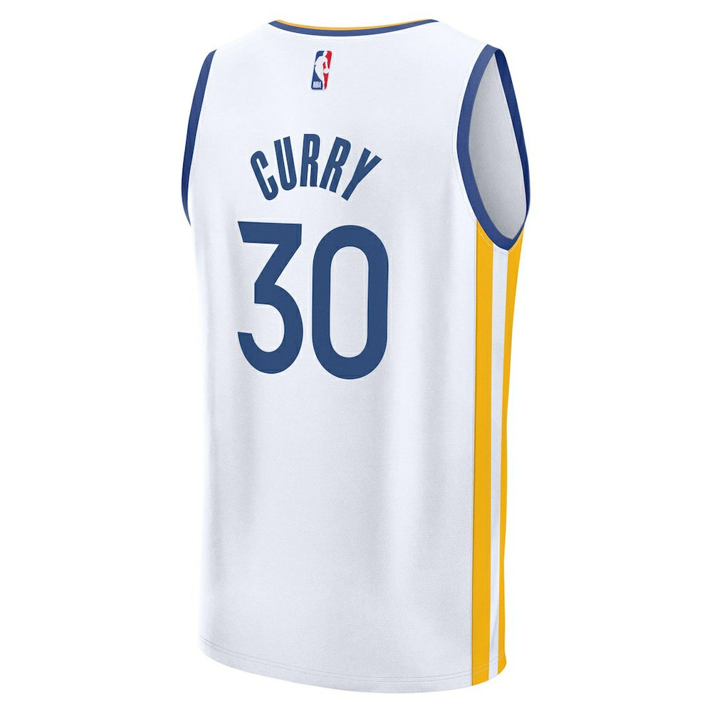 Stephen Curry Golden State Warriors Youth Fast Break Replica Player Jersey Association Editi- White - NBA
