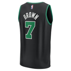 Jaylen Brown Boston Celtics Youth Fast Break Replica Player Jersey Statement Edition Black - NBA