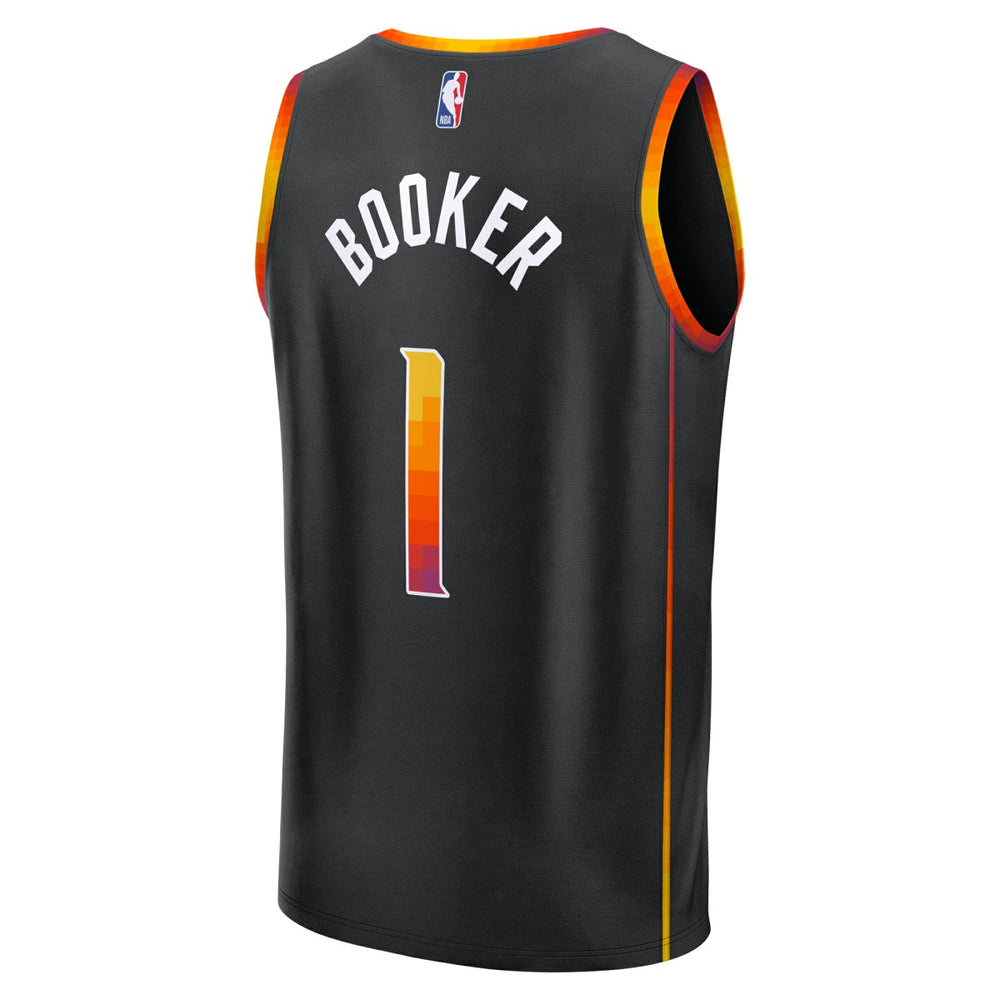 Devin Booker Phoenix Suns Youth Fast Break Replica Player Jersey Statement Edition Black - NBA