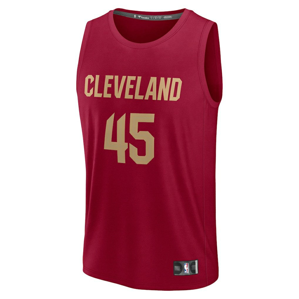 Donovan Mitchell Cleveland Cavaliers Youth Fast Break Replica Player Jersey Icon Editi- Wine - NBA